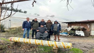 Üreticilere sera naylonu desteği devam ediyor