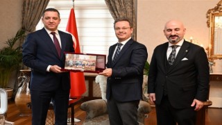 Vali Ünlü TBB Başkanı Sağkanı ağırladı