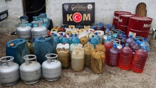 Vanda kaçak akaryakıt, sigara ve tüp ele geçirildi