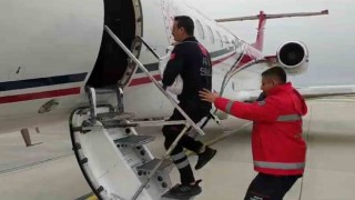 Van'da kalp hastası bebek için ambulans uçak havalandı