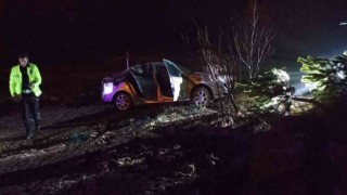 Yağmurda kayganlaşan yol kazaya neden oldu: 3 yaralı