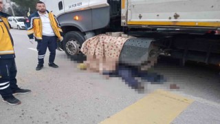 Yolun karşısına geçerken tırın altında kalan yaşlı adam hayatını kaybetti