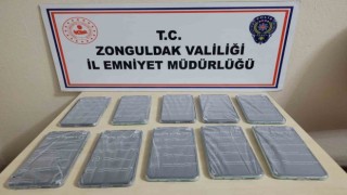Zonguldakta gümrük kaçağı cep telefonları ele geçirildi