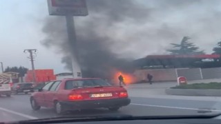 Akaryakıt istasyonunda facia son anda önlendi