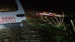 Alkollü sürücü otomobili ile dereye düştü