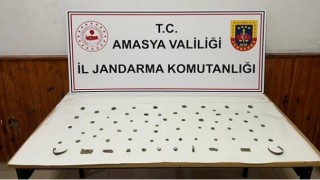 Amasyada Roma dönemine ait 68 tarihi eser ele geçirildi