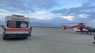 Ambulans helikopter 2,5 aylık bebek için havalandı