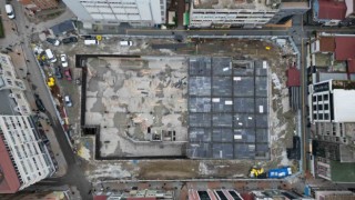 Anakent Otopark ve Meydan inşaatının yüzde 70i tamamlandı