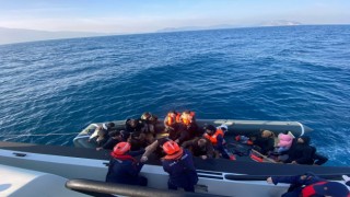Aydında 18 düzensiz göçmen kurtarıldı