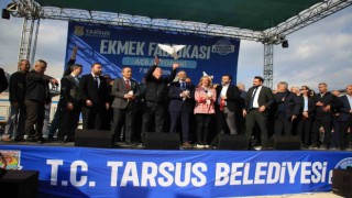 Aylık 110 bin kapasiteli Tarsus Ekmek Fabrikası törenle açıldı