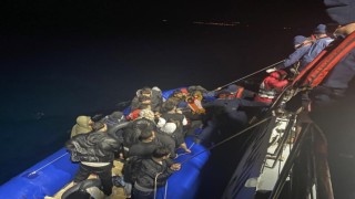 Ayvacık açıklarında 46 kaçak göçmen yakalandı