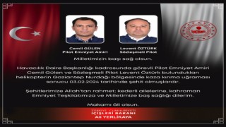 Bakan duyurdu, polis helikopteri düştü: 2 polis şehit