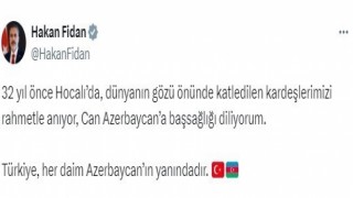 Bakan Fidandan Hocalı Katliamı mesajı