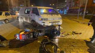 Balıkesirde trafik kazasında motosiklet sürücüsü yaralandı