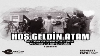 Başkan Atay Atatürkün Aydına gelişini kutladı