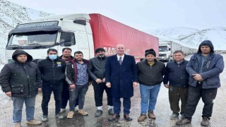 Başkan Büyüksu tır şoförlerinin imdadına yetişti