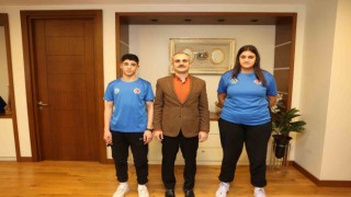 Başkan Çiftçi, şampiyon sporcuları ağırladı