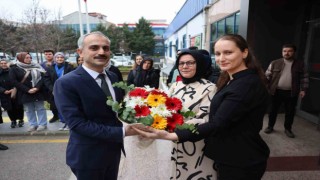 Başkan Çiftçiye sürpriz karşılama