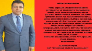 Başkan Daşöz "Kötü niyetli kişiler sosyal medya hesaplarımıza erişmeye çalıştı”