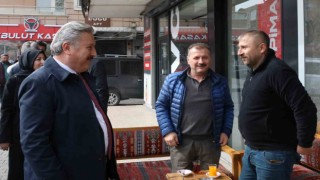 Başkan Palancıoğluna esnaftan yoğun ilgi