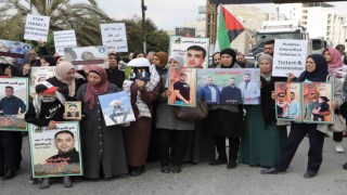 Batı Şeriada Filistinli tutuklulara destek gösterisi
