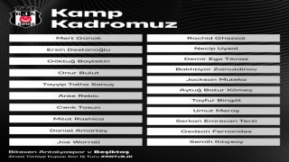 Beşiktaşın Antalyaspor maçı kamp kadrosu açıklandı