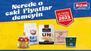Bizim Toptan 45 temel ürünü 2023 fiyatlarıyla satışa sundu