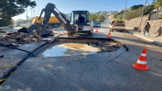 Bodrumda ana isale hattı patladı, lojmanı bu bastı