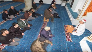 Burhaniye de sabah namazı buluşması Hacıahmet Camiinde yapıldı