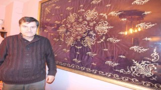 Burhaniyede 150 yıllık yorgan mekana dekor oldu