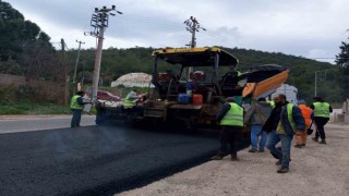 Büyükşehir Belediyesi Bodrumda 24 bin metrelik sıcak asfalt çalışmasını tamamladı
