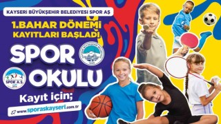 Büyükşehir Spor AŞ 1inci bahar dönemi spor okulları kayıtları başladı