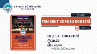 Büyükşehirden Türk Sanat Müziği Kent Korosu konseri