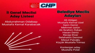 CHP Toprakkale ‘de il genel ve belediye meclis üyeliği için aday listesini açıkladı