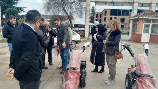 Çiftçilere fide ve makine desteği