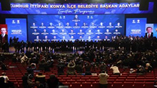 Cumhur İttifakının Konya İlçe Belediye Başkan adayları tanıtıldı