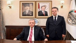 Cumhurbaşkanı Erdoğan Vali Ünlüyü ziyaret etti