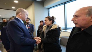 Cumhurbaşkanı Erdoğan yaralı teknisyeni ziyaret etti