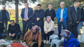 Depremde ölen Sergen Mudanya mezar başında anıldı