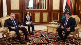 Dışişleri Bakanı Fidan, Libya Başkanlık Konseyi Başkan Yardımcısı El Menfi ile görüştü