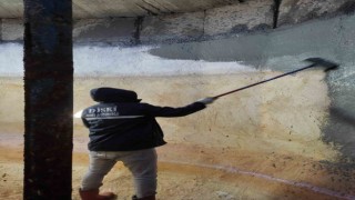 DİSKİ, soğuklara karşı su depolarında önlem alıyor