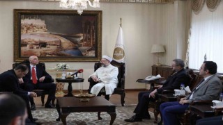 Diyanet İşleri Başkanı Erbaş, Gürcistan Devlet Din İşleri Ajansı Başkanı Vashakmadzeyi kabul etti