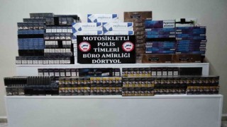 Dörtyolda 2 bin 573 paket kaçak sigara ele geçirildi