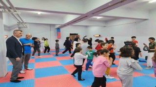 Düzağaç Kültür Merkezinde tekvando dersleri başladı