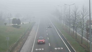 Düzcede sis etkili oluyor