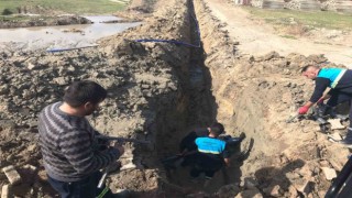Eldelek Mahallesine içme suyu hattı döşendi