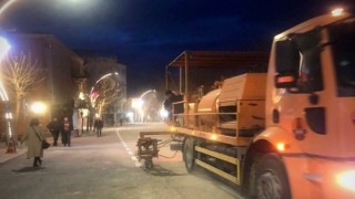 Emette yol çizgi çalışmaları tamamlandı