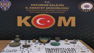 Erzurumda tarihi eser operasyonu: 182 adet tarihi eser ele geçirildi