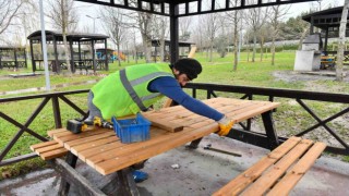 Esenyurtta parklar bahara hazırlanıyor