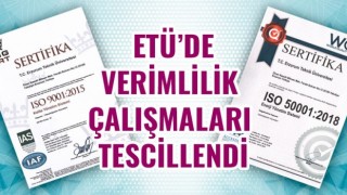 ETÜde verimlilik çalışmaları tescillendi